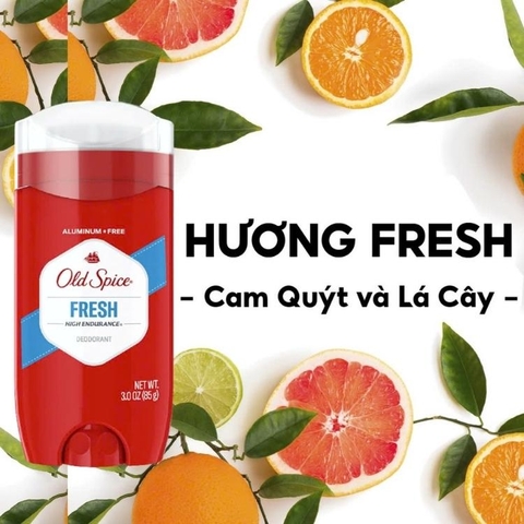 Sáp Khử Mùi Old Spice Fresh Deodorant Stick 85g Hương Tươi Mát
