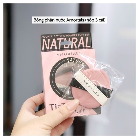 Bông phấn cushion Amortals (hộp 3 cái)