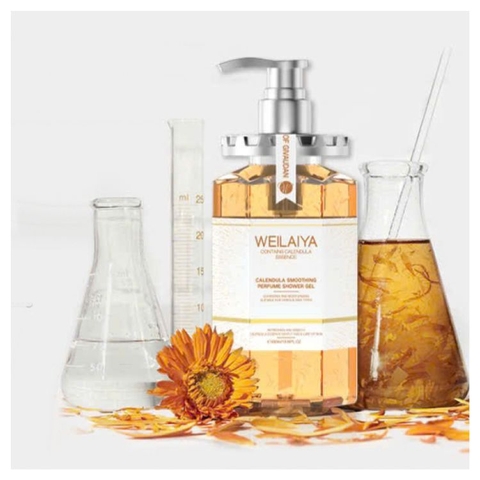 Sữa Tắm Trắng Da Weilaiya Calendula Hoa Cúc Vạn Thọ 450ml