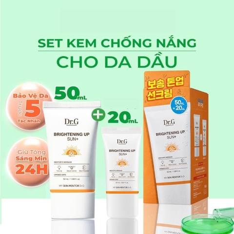 Dr.G Kem Chống Nắng Cam 50ml + 20ml