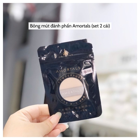 Bông mút đánh phấn Amortals (set 2 cái)