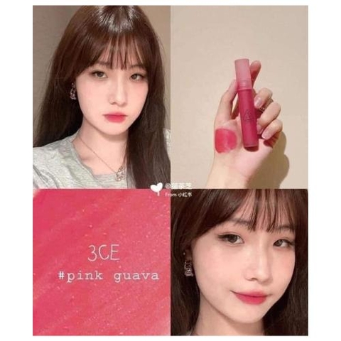 Son Kem 3CE Blur Water Tint - Pink Guava Màu Ổi Hồng Đào