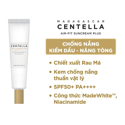Kem Chống Nắng Skin1004 Madagascar Centella Air Fit Suncream Plus SPF50+ PA++++ 20ml