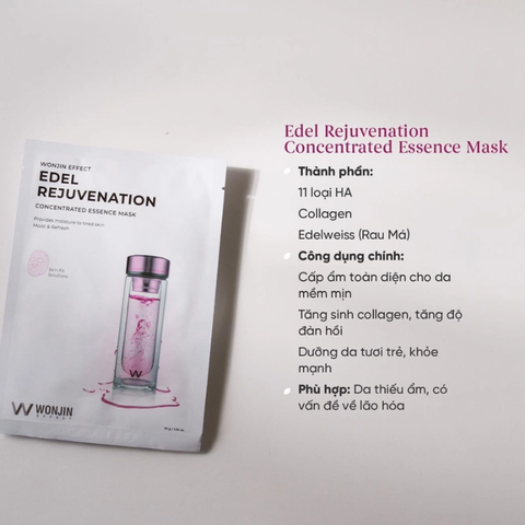 Mặt Nạ Giấy Wonjin Trẻ Hóa Da Effect Edel Rejuvenation