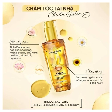 Dầu Dưỡng Tóc L'Oreal Elseve Extraordinary Oil Vàng Mini Size 30ml