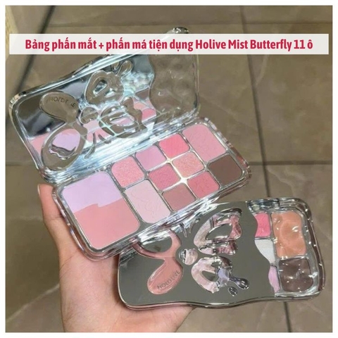 Bảng phấn mắt/má tiện dụng Holive Mist Butterfly 11 ô