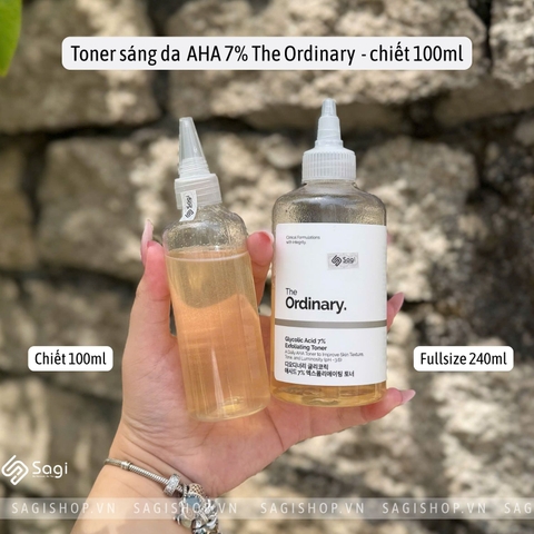 [Chiết 100ml] Toner AHA Glycolic Acid 7% The Ordinary 100ml
