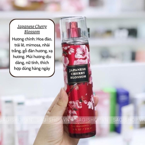 Xịt thơm Bath&Body Work 236ml - Japanese Cherry Blossom