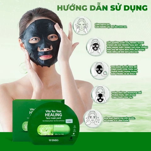 Mặt Nạ Giấy Tràm Trà Vita Tea Tree BNBG