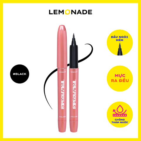 Bút Kẻ Mắt Nước Sắc Nét, Lâu Trôi Lemonade Supernatural Eyeliner Black 1g