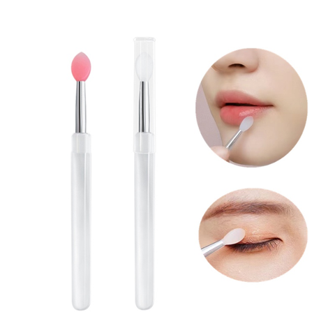 Cọ tô son môi lấy mặt nạ ngủ môi Silicon tiện lợi có nắp đậy