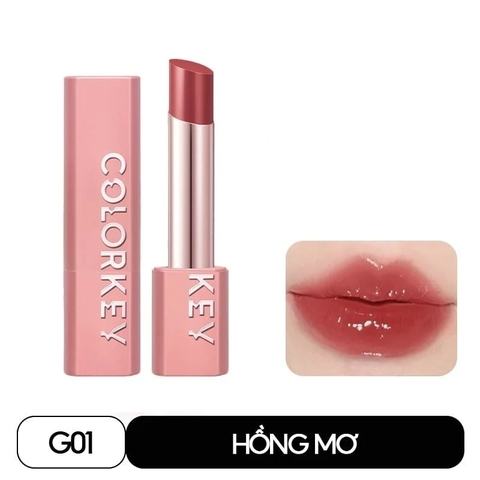 COLORKEY - Son thỏi Glow G01 Màu Hồng Mơ