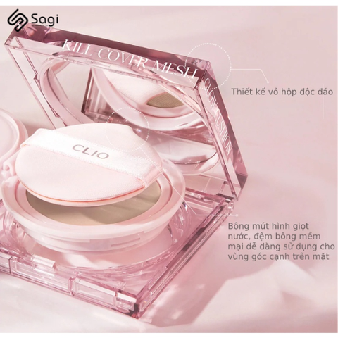 Phấn Nước Che Khuyết Điểm Clio Kill Cover Mesh Glow Cushion