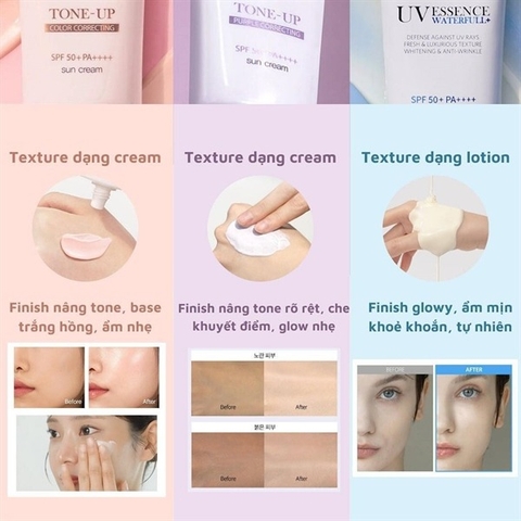 Kem chống nắng d'Alba Tone Up Purple Correcting Nâng Tone Tím Hiệu Chỉnh Sắc Da