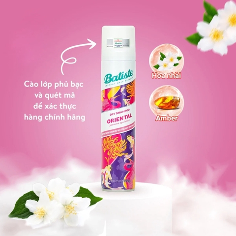 BATISTE - Dầu gội khô 200ml - Oriental