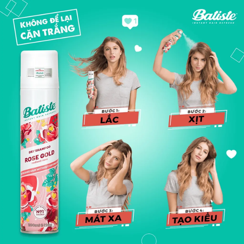 BATISTE - Dầu gội khô 200ml - Oriental
