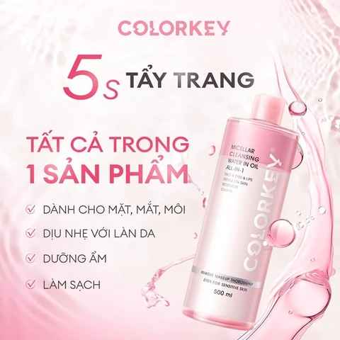 COLORKEY. nước tẩy trang mắt môi 100ml