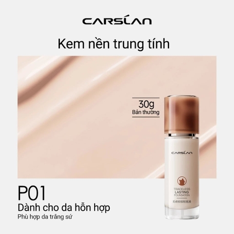 Kem nền Carslan traceless lasting foundation P01