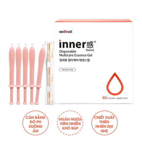 [combo 5 ống] Gel vệ sinh phụ khoa Wettrust Inner Disposable Multicare Essence Gel #Màu Cam
