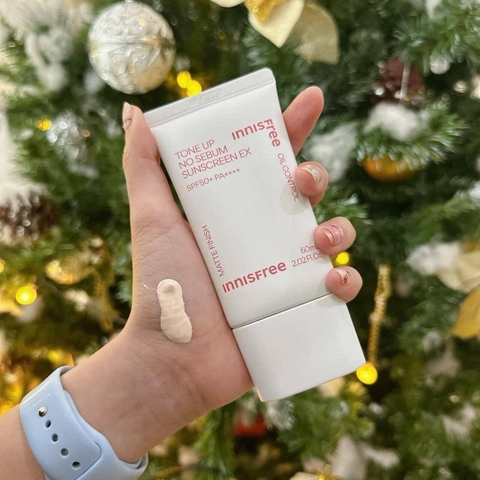 Kem Chống Nắng Innisfree Tone Up No Sebum Sunscreen EX Nâng Tone Kiềm Dầu 60ml