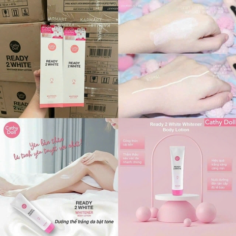 Lotion Dưỡng Trắng Da Body Cathy Doll Ready 2 White 150ml
