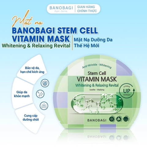 Mặt nạ giấy Banobagi Stem Cell Vitamin Mask Relaxing 30g
