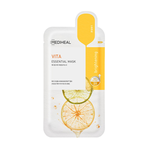 Mặt Nạ Mediheal Dưỡng Sáng, Mờ Thâm Cho Da Mụn Vita Brightening Essential Mask 24ml