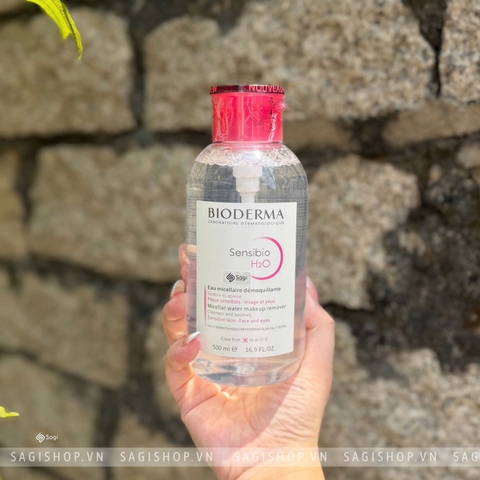 Nước Tẩy Trang Bioderma Màu Hồng Dành Cho Da Nhạy Cảm 500ml - Nắp Nhấn