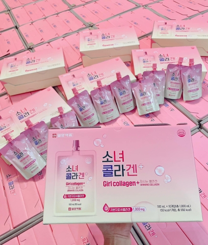 Nước Uống Collagen Dạng Gói Girl Collagen Hàn Quốc Giúp Đẹp Da (100ml x 10 Gói)