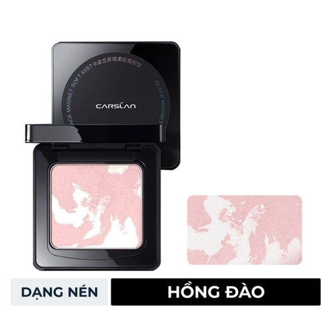 Phấn Phủ Carslan Dạng Nén Vỏ Đen Màu Hồng Phiên Bản 1.0 8g Black Magnetic Soft Mist Powder