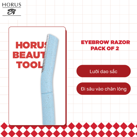 Set 2 Dao cạo Lông mày Horus Eyebrow Razor Wheat Straw Pack of 2