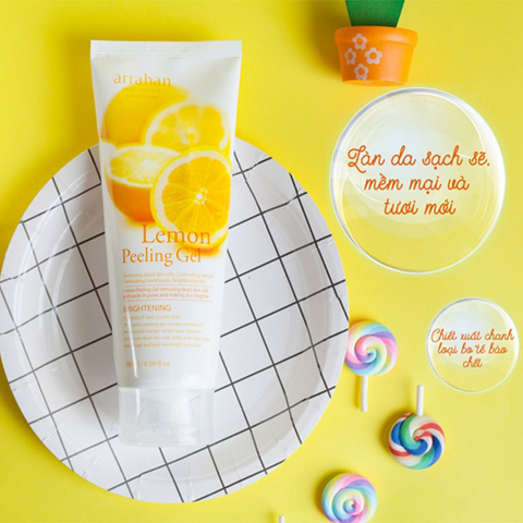 Gel Tẩy Tế Bào Chết Arrahan Hương Chanh Vàng 180ml