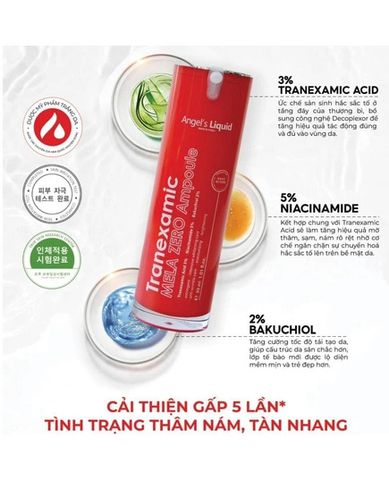 Tinh Chất Giảm Thâm Nám Angel's Liquid Tranexamic Mela Zero Ampoule 30ml