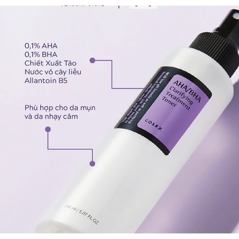 Toner Cosrx AHA BHA Clarifying Treatment 150ml
