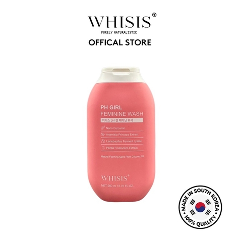 WHISIS. dung dịch vệ sinh Whisis x2 Nghệ Nano Whisis pH Girl Feminine Wash 200ml