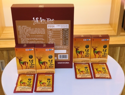 TINH CHẤT HỒNG SÂM NHUNG HƯƠU GYEONGBUK Hộp 30 gói x 70ml