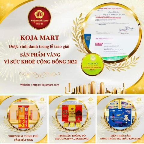 VINH DANH SẢN PHẨM VÀNG VÌ SỨC KHỎE CỘNG ĐỒNG