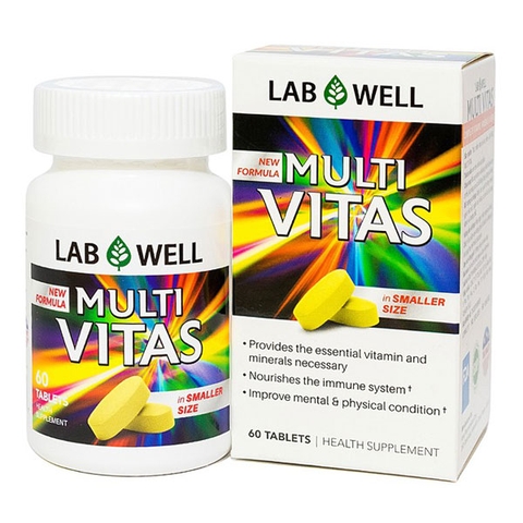 Viên uống cung cấp vitamin khoáng chất và thảo mộc Multi Vitas Complete Vitamins - Labwell