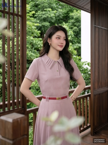 Sơ mi mí lá cổ croptop UKSM2606001 ( Áo rời ko kèm CV/QU/PK)