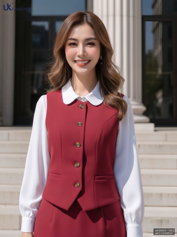 Gile 2 lớp cổ tròn sang trọng UKSM2511002