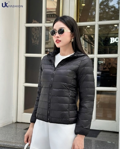 Áo Khoác Gió Lông Vũ UK Fashion Công Sở Nữ Trẻ Trung, Thoải Mái Vải Mềm Mại UKFAK2410006