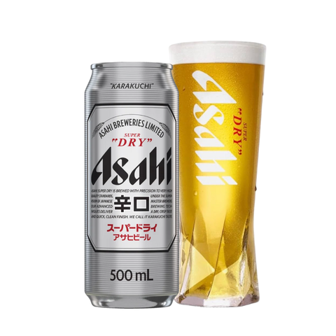 Bia Nhật Asahi Dry 5,0% - Lon 500ml - Thùng 24