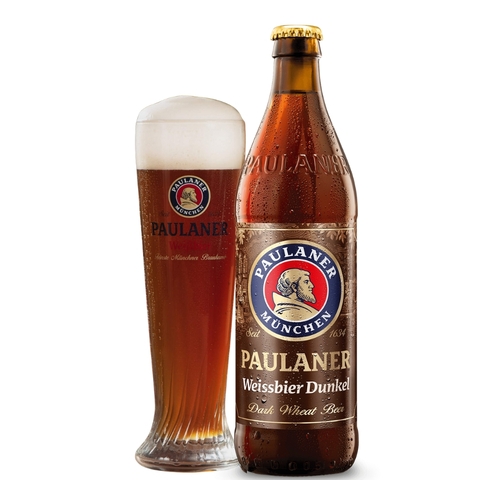 Bia Đức Paulaner Weibbier Dunkel 5,3% - Chai 500ml - Thùng 20