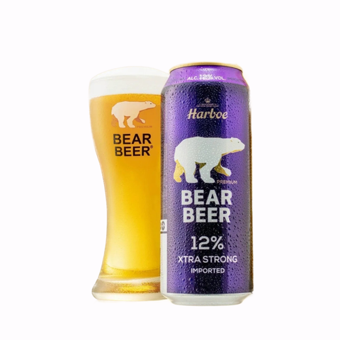 Bia Đan Mạch Bear Extra Strong 12,0% -  Lon 500ml - Thùng 24