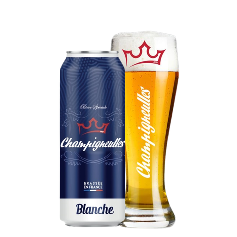 Bia Pháp Champigneulles Blanche 4,9% - Lon 500ml - Thùng 24