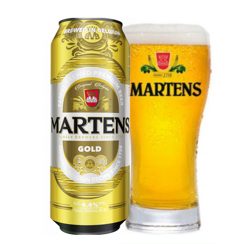 Bia Bỉ Martens Gold 6,5%  – Lon 500ml - Thùng 24