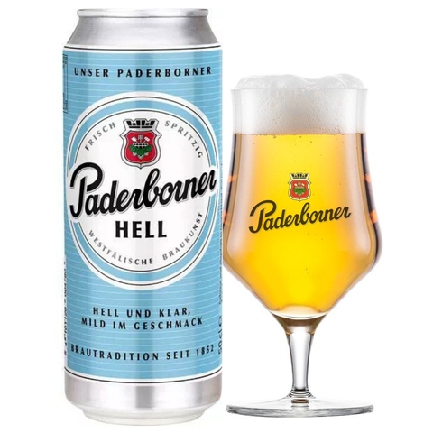 Bia Đức Paderborner Hell 4,8% - Lon 500ml - Thùng 24