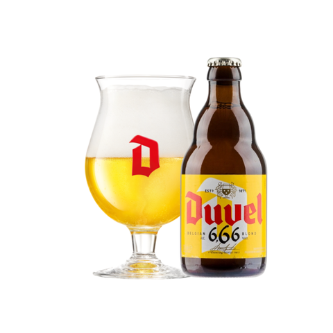 Bia Bỉ Duvel 666 Blond 6,66% - Chai 330ml - Thùng 12