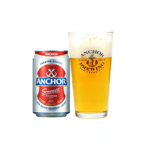 Bia Cambodia Anchor Pilsner 5,0% - Lon 330ml - Thùng 24