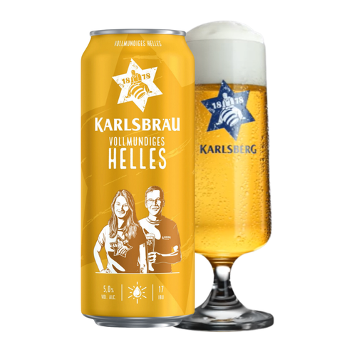 Bia Đức Karlsbrau Helles 5,0% - Lon 500ml - Thùng 24